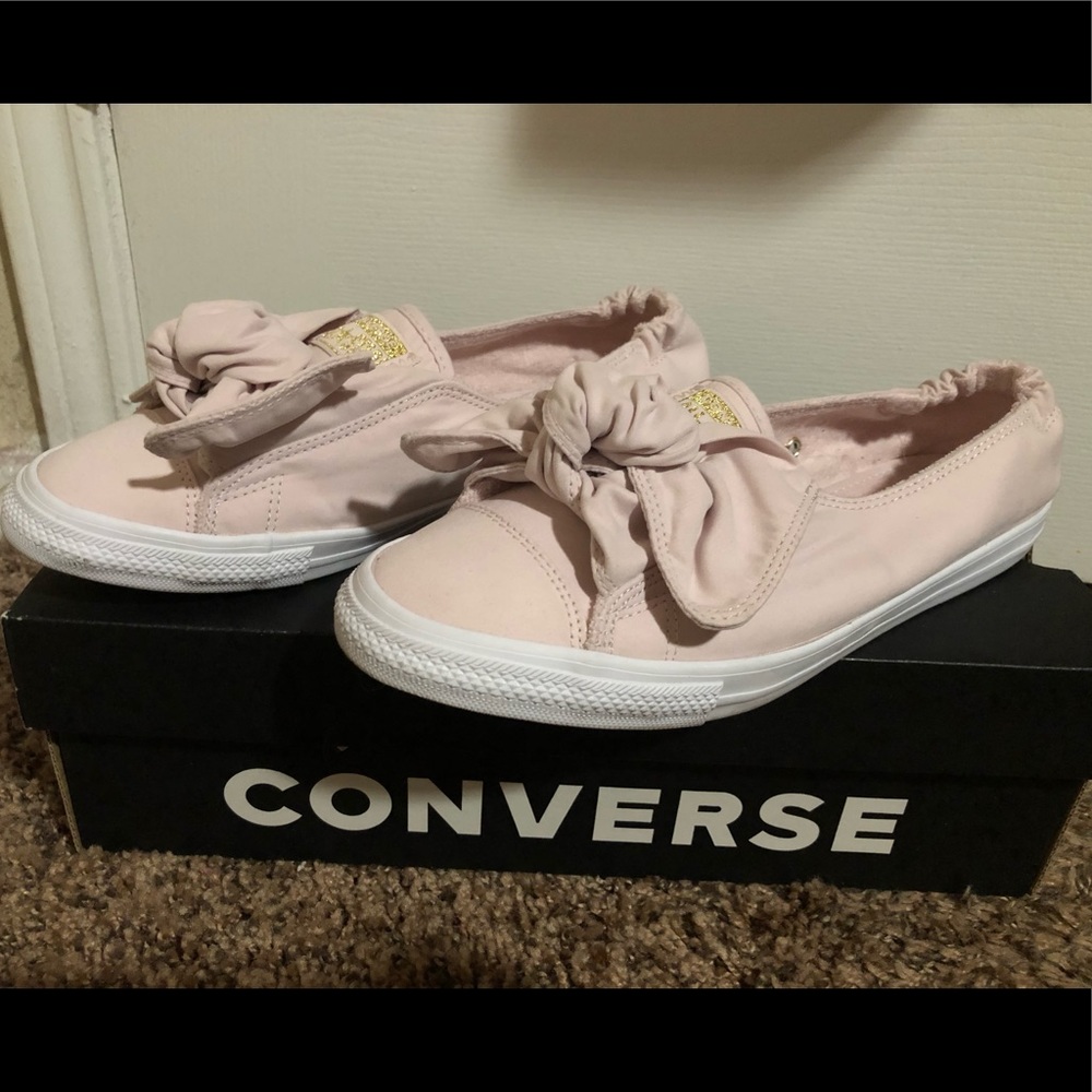 Converse Knot Slip On’s. Barely Rose color.